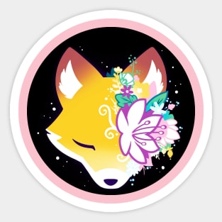 Cute Cool Funny Fox animal lover quote artwork Sticker